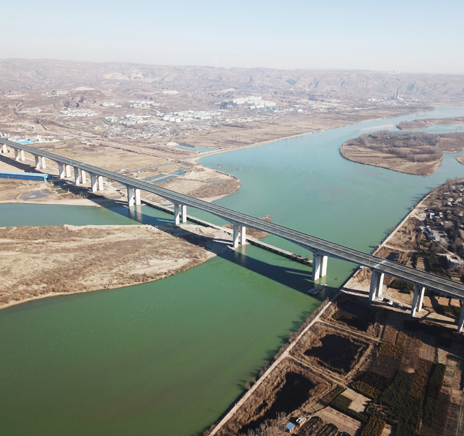 2-山西晉蒙黃河大橋全長2178米，是...